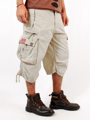 Toonzshop 3/4 Molecule Cargo Pants 45056 Hose Herren Beige | 4251OUPWZ