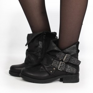 Toonzshop Aaselia Boots Stiefel Damen Schwarz | 0395HCGRK