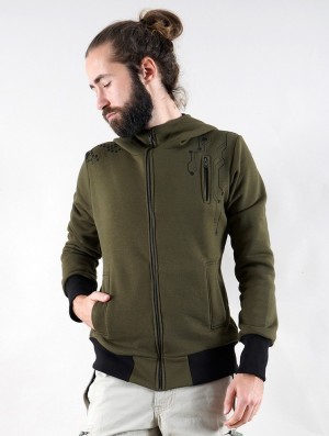 Toonzshop Aegnor Core Zipped Hoodie Hoodie Herren Grün | 6251YWASD