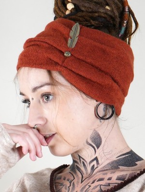 Toonzshop Aikköoz Feathered Headband Hüte Damen Sienna | 3175DGBHS
