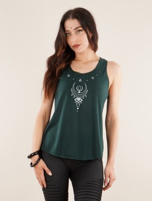 Toonzshop Alruwhani Printed Tank Top Tanktop Damen Silber | 7298NHOXW