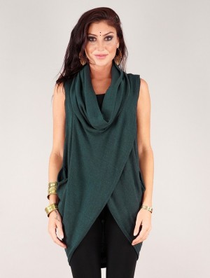 Toonzshop Amala Sleeveless Thin Pullover Pullover Damen Teal | 2138GHAJW