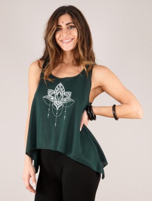 Toonzshop Anitaya Printed Knotted Tank Top Tanktop Damen | 2148LPMKD