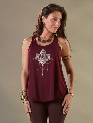 Toonzshop Anitaya Printed Tank Top Tanktop Damen Silber | 1329GJBVA