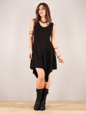Toonzshop Anonga Tunic Kleid Damen Schwarz | 6239DLSOP