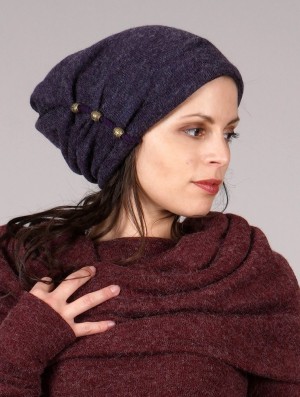 Toonzshop Aslany Beaded Beanie Mütze Damen Lila | 1834IYXOJ