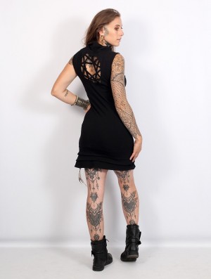 Toonzshop Athena Dress Kleid Damen Schwarz | 1254JFYRN