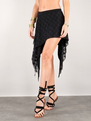 Toonzshop Ayame Short Lace Skirt Rock Damen Schwarz | 0851FXLNE