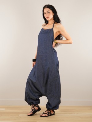 Toonzshop Ayush Harem Pant Overalls Hose Damen Denim | 5948PKSVD