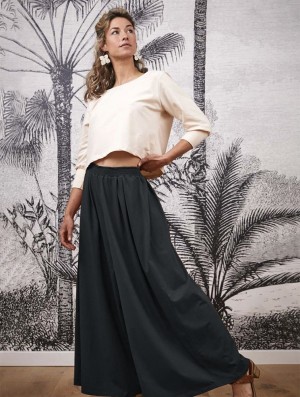 Toonzshop Booh Flared Loose Pants Hose Damen Grau | 1472CHEJM