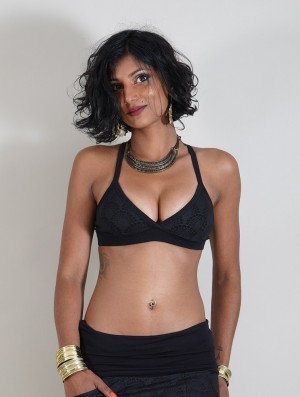 Toonzshop B-ra Drop Printed Bra BHs Damen Schwarz | 1350SCVZJ