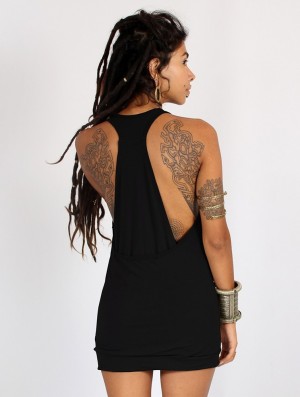 Toonzshop Bröna Tank Top Tanktop Damen Schwarz | 7405WSKTZ