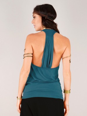 Toonzshop Bröna Tank Top Tanktop Damen Teal | 2394QFXML