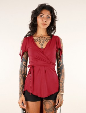 Toonzshop Chainat Tunic Top Oberteile Damen Rot | 4520XQJAU