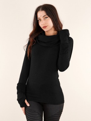 Toonzshop Chayan Sweatshirt Sweatshirt Damen Schwarz | 0679ZMUDX