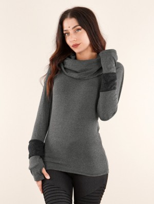 Toonzshop Chayan Sweatshirt Sweatshirt Damen Grau | 5372PRAFO