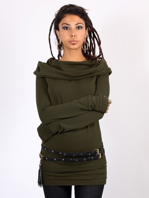 Toonzshop Chryzalide Sweater Pullover Damen Grün | 7936KJVEN