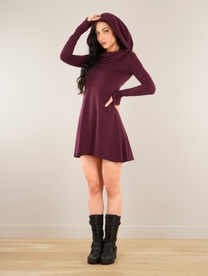 Toonzshop Chryzz Dress Kleid Damen Wine | 2361RUKWJ
