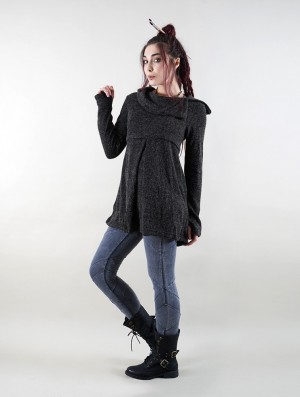 Toonzshop Ekantika Tunic Pullover Pullover Damen Grau | 7106IVDMS