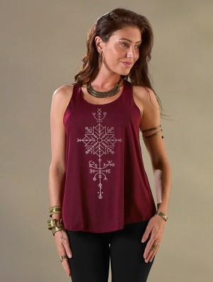 Toonzshop Freyja Printed Tank Top Tanktop Damen | 7265EAWBN