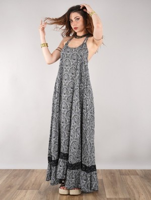 Toonzshop Gaia Long Dress Kleid Damen Schwarz | 6731MLEYQ