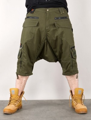 Toonzshop Indian Project 3/4 Sarouel "Sarw" Kurze Hose Herren Dunkelgrün | 6078BSAGF