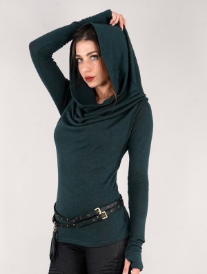 Toonzshop Kali Cowl Neck Sweater Pullover Damen Dunkel | 9735BXLNV