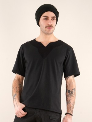Toonzshop Legolas T-shirt With Mao Collar T-Shirt Herren Schwarz | 2183WFZQL