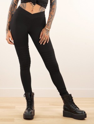 Toonzshop Lilith Long Leggings Leggings Damen Schwarz | 1379IPXCY
