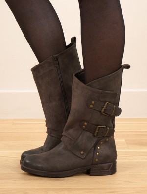 Toonzshop Lira Boots Stiefel Damen Dunkelbraun | 3214BPEDH
