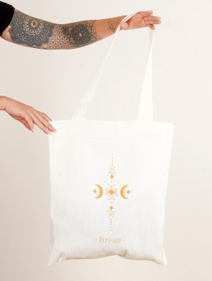 Toonzshop Luna Ayyur Tote Bag Taschen Damen Beige | 1764SQTHC