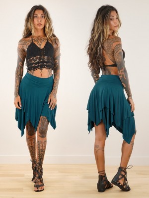 Toonzshop Manoï 2 In 1 Skirt Top Rock Damen Blau | 7310MEIYR