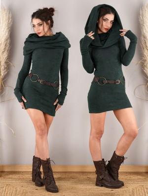 Toonzshop Mantra Sweater Dress Kleid Damen Blau | 9137NCMAU