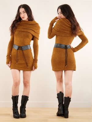 Toonzshop Mantra Sweater Dress Kleid Damen Rusty | 8509KTRAW