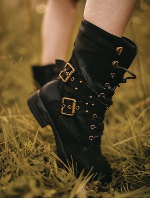 Toonzshop Menaka Boots Stiefel Damen Schwarz | 3098LUVAI