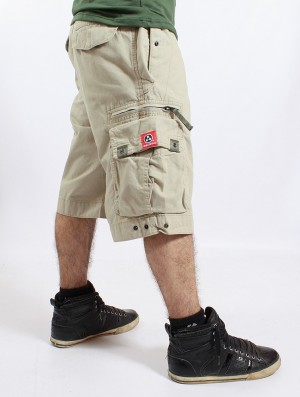 Toonzshop Molecule Cargo Shorts 45020 Kurze Hose Herren Beige | 8021WPIGZ