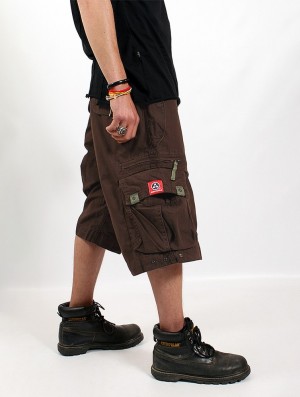 Toonzshop Molecule Cargo Shorts 45020 Kurze Hose Herren Braun | 6350WJHXP