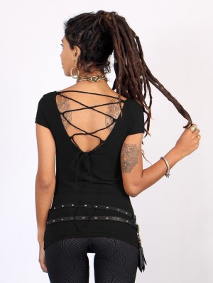 Toonzshop Näae Top Oberteile Damen Schwarz | 7613SJRMI