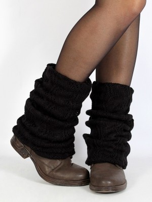 Toonzshop Naïlae Crochet Legwarmers Legwarmer Damen Schwarz | 4196MXDNB