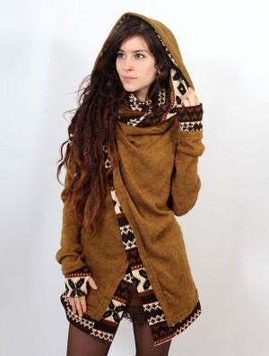 Toonzshop Namkha Yakut Cardigan Strickjacke Damen Rusty | 3619NRGAT