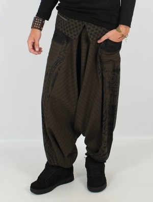 Toonzshop Necka Gender Neutral Harem Pants Hose Herren Grün | 0968VERUW