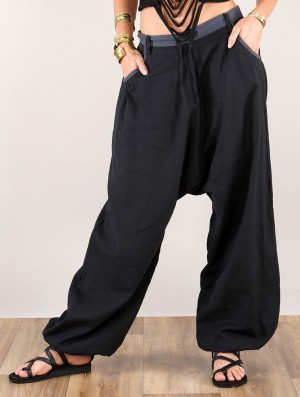 Toonzshop Niharika Gender Neutral Sarouel Pants Hose Damen Schwarz | 9345ABDXY