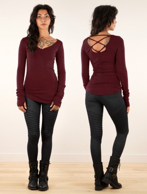 Toonzshop Nikkäa Pullover Pullover Damen Wine | 1589TMIQX
