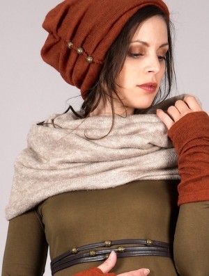 Toonzshop Oöna Snood Scarf Schal Damen Beige | 7890JBQHN