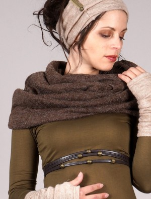 Toonzshop Oöna Snood Scarf Schal Damen Braun | 3724NAZRW