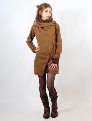 Toonzshop Panimya Large Collar Crossed Front Jacket Jacken Damen Rusty | 1867MBRDK