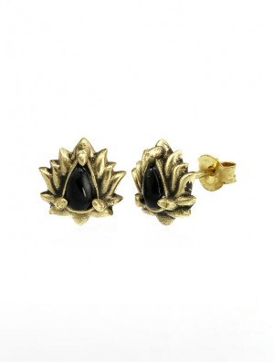 Toonzshop Saguna Onyx Stud Earrings Jewels Damen | 0981LNROY