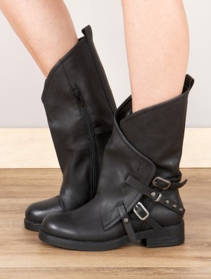 Toonzshop Shakila Boots Stiefel Damen Schwarz | 3098QABVZ