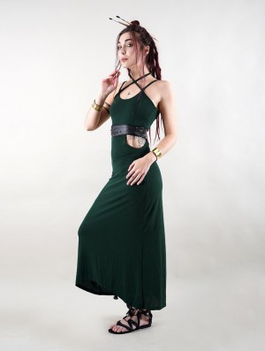 Toonzshop Sheherazade Long Dress Kleid Damen Pfauen | 9672JMXUQ