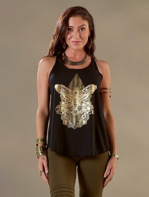 Toonzshop Sunstra Sphynx Printed Tank Top Tanktop Damen | 4867RXIDN
